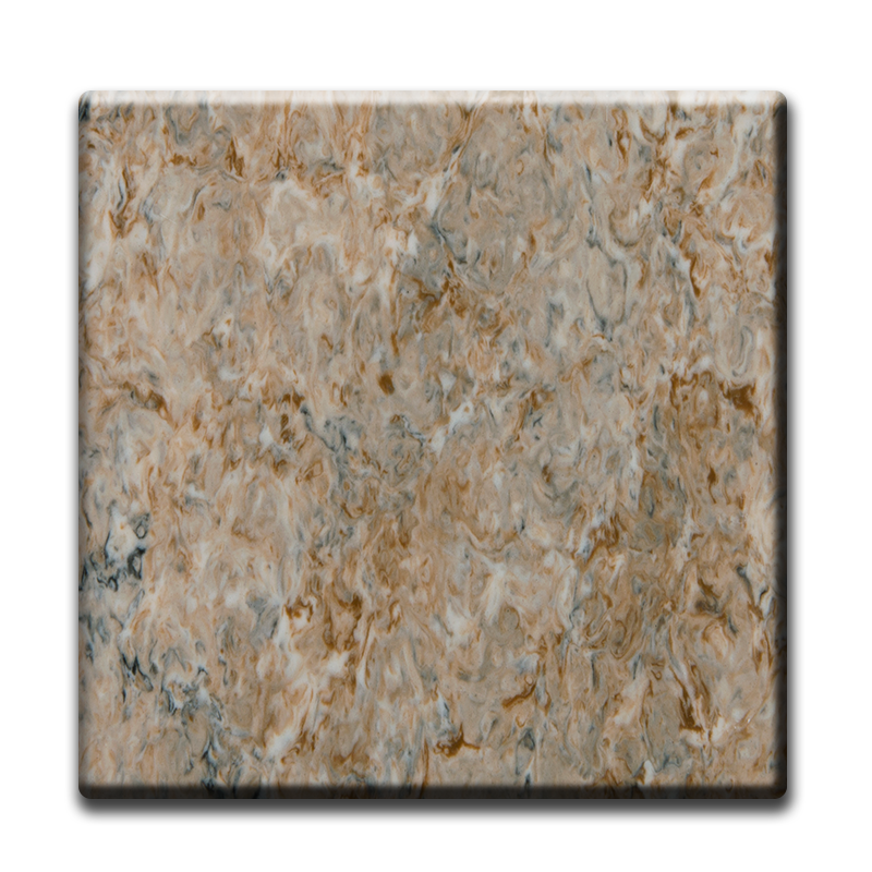 Hoja de superficie sólida de material de decoración de superficie sólida acrílica de piedra de mármol